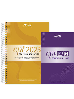 cover image of CPT Professional 2023 and E/M Companion 2023 Bundle